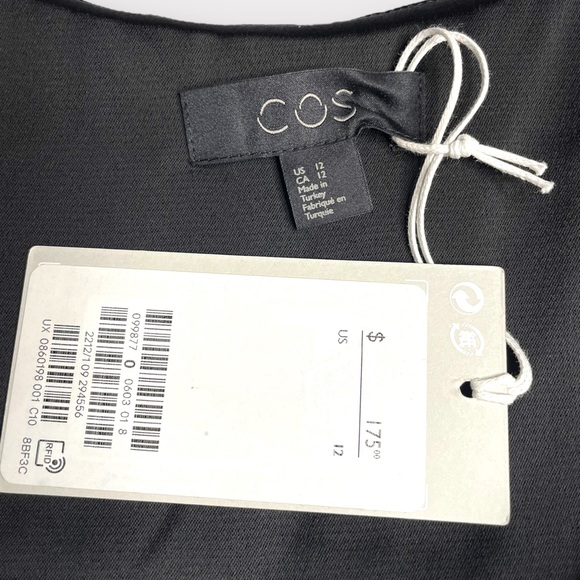 COS - Double Strap Slouchy Jumpsuit - Black - Size 12 - Picture 9 of 12